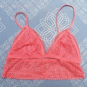 Victoria Secret lace pink bralette XS